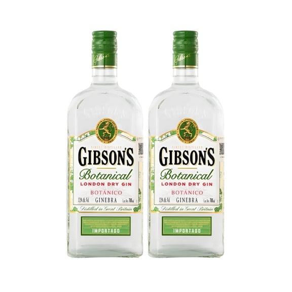 Duo Pack Ginebra Gibson´s Botanic 700 Ml Gibson´s Ginebra