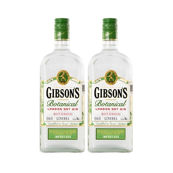 Duo Pack Ginebra Gibson´s Botanic 700 Ml Gibson´s Ginebra