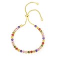 thumbnail image 1 of Pulsera de circonitas de color europeo y americano para mujer, cadena de tenis de cristal ajustable con diamantes, 1 of 1