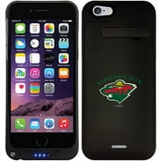 Angle View: Minnesota Wild Emblem Design on Apple iPhone 6 Battery Case by Coveroo