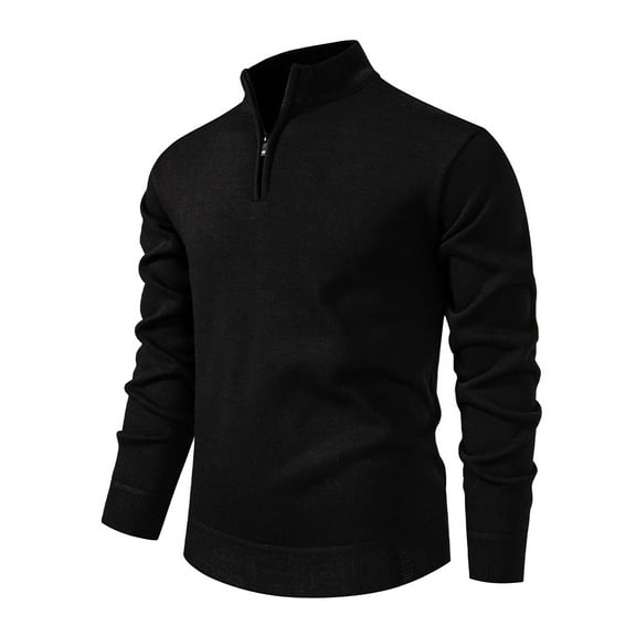 uikmnh New Men's Half Zip Pullover Sweater for Autumn/Winter 2024