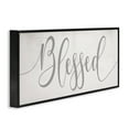 Stupell Industries Soft Grey Blessed Typography Religious Painting