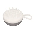 thumbnail image 2 of Cepillo de baño para mascotas, masaje de cerdas suaves, exfoliante de silicona, cepillo de ducha para el cuidado de perros y gatos con dispensador de champú, cepillo de dientes gris, 2 of 5