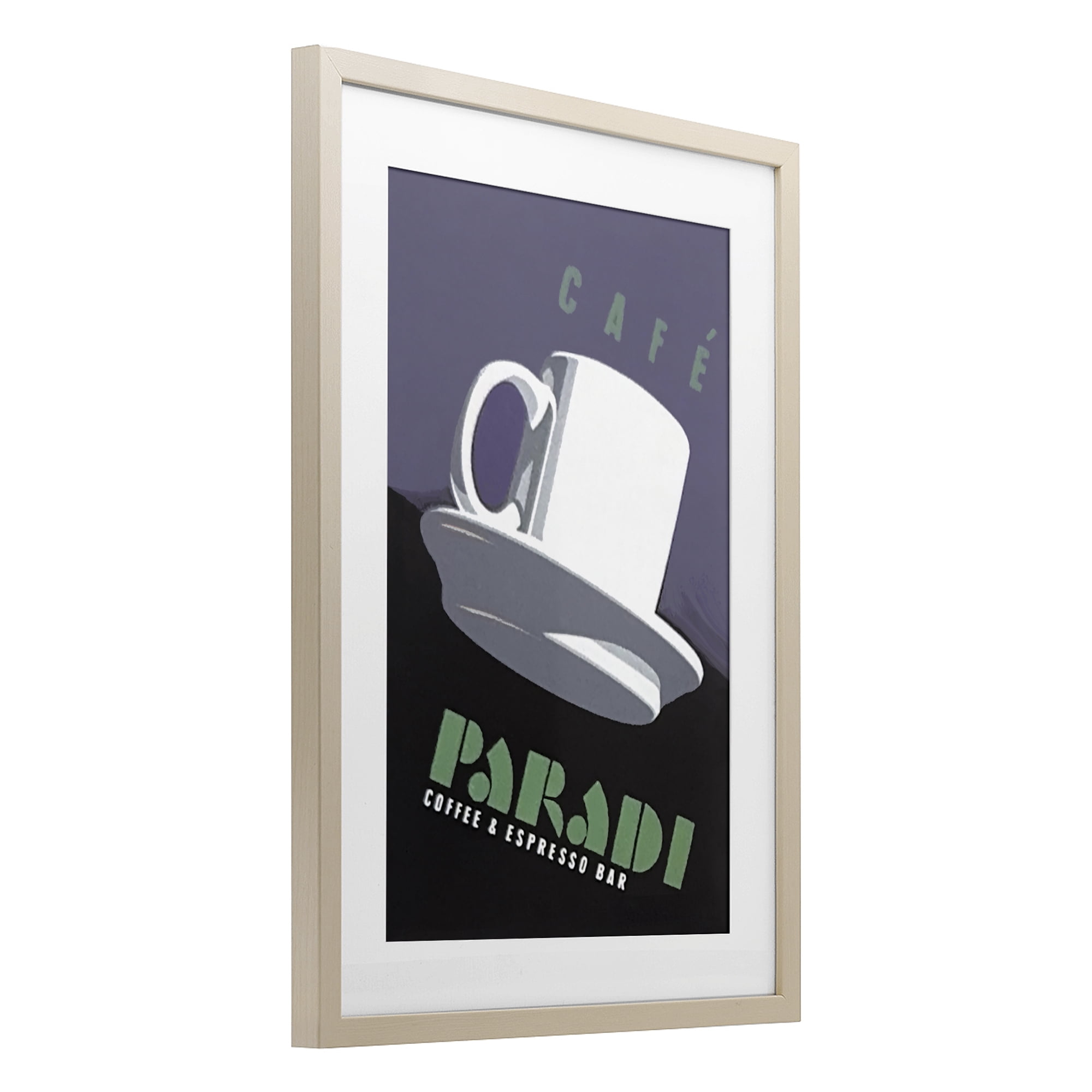 Stupell Industries Paradi Coffee & Espresso Birch Framed Print Under Glass, design by Jadei Graphics