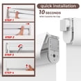 thumbnail image 3 of Allesin zen No Drill No Tools Blackout Roller Shades, White, 34.5"W x 72"H, 3 of 9