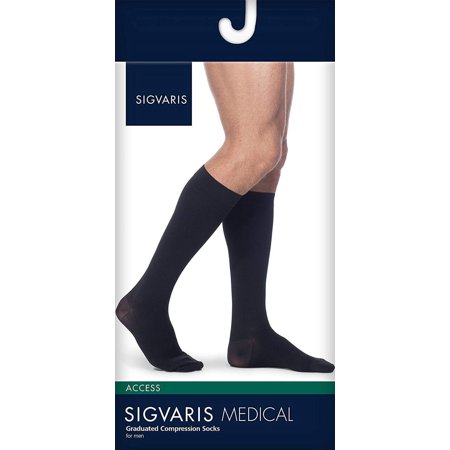 Sigvaris Dynaven 972 Access Women's 20-30 Closed Toe Knee High Compression Stockings Crispa ML Long