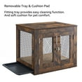 thumbnail image 3 of UniPaws  Small Pet Crate with Tray -  Rustic, 3 of 7