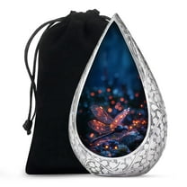 KARYLIZ Dragonfly Large Cremation Urns for Human Ashes Adult Female - Blue Urn for Men & Women - Ash Burial Decorative Funeral Urns for Men Ashes Adult Male 10 Inch