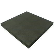 Rubber-Cal "Eco-Safety" Interlocking Playground Tiles - 2.50 x 19.5 x 19.5 inch - 40 Pack - 111 Square Feet Coverage - Black
