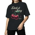 thumbnail image 2 of Dark & Juicy Cherry Design Women's T-shirt, 2 of 3