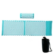 Acupressure Mat & Pillow Set for Stress Pain Health Care Yoga Mat Acupuncture Massage Mat Cushion with Cloth Bag