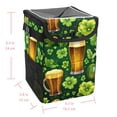 thumbnail image 5 of Saint Patrick's Day Foldable Car Garbage Can with Lid - Leak-proof Hanging Storage Bag Trash Bin for Car, 5 of 6