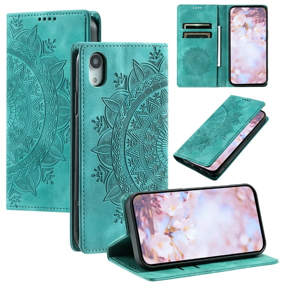 TECH CIRCLE Case For iPhone XS Max Case, Slim PU Leather Flip Folio Case Card Holders Kickstand Magnetic Shockproof Protective TPU Inner Wallet Cover for Apple iPhone XS Max 6.5" 2018,Green