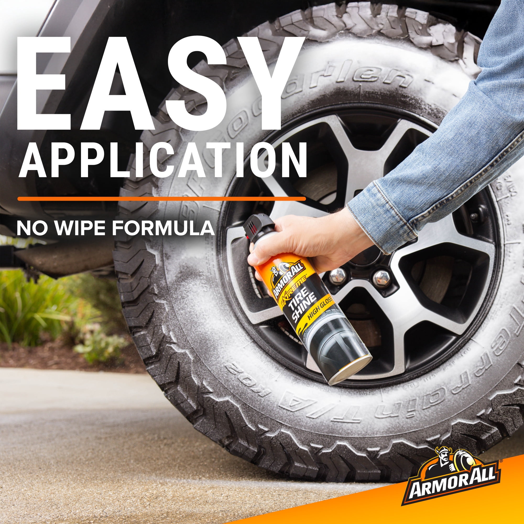 (2 pack) Armor All Extreme Tire Shine Spray, Holiday Stocking Stuffers, 15 fl oz Bottle