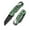 Green, variant on CIVIVI Pragma Folding Knife, Pocket Knife Multitool with Carabiner, Bottle Opener, 2.2" Nitro-V Blade Aluminum Handle C23062B-3 (Green)