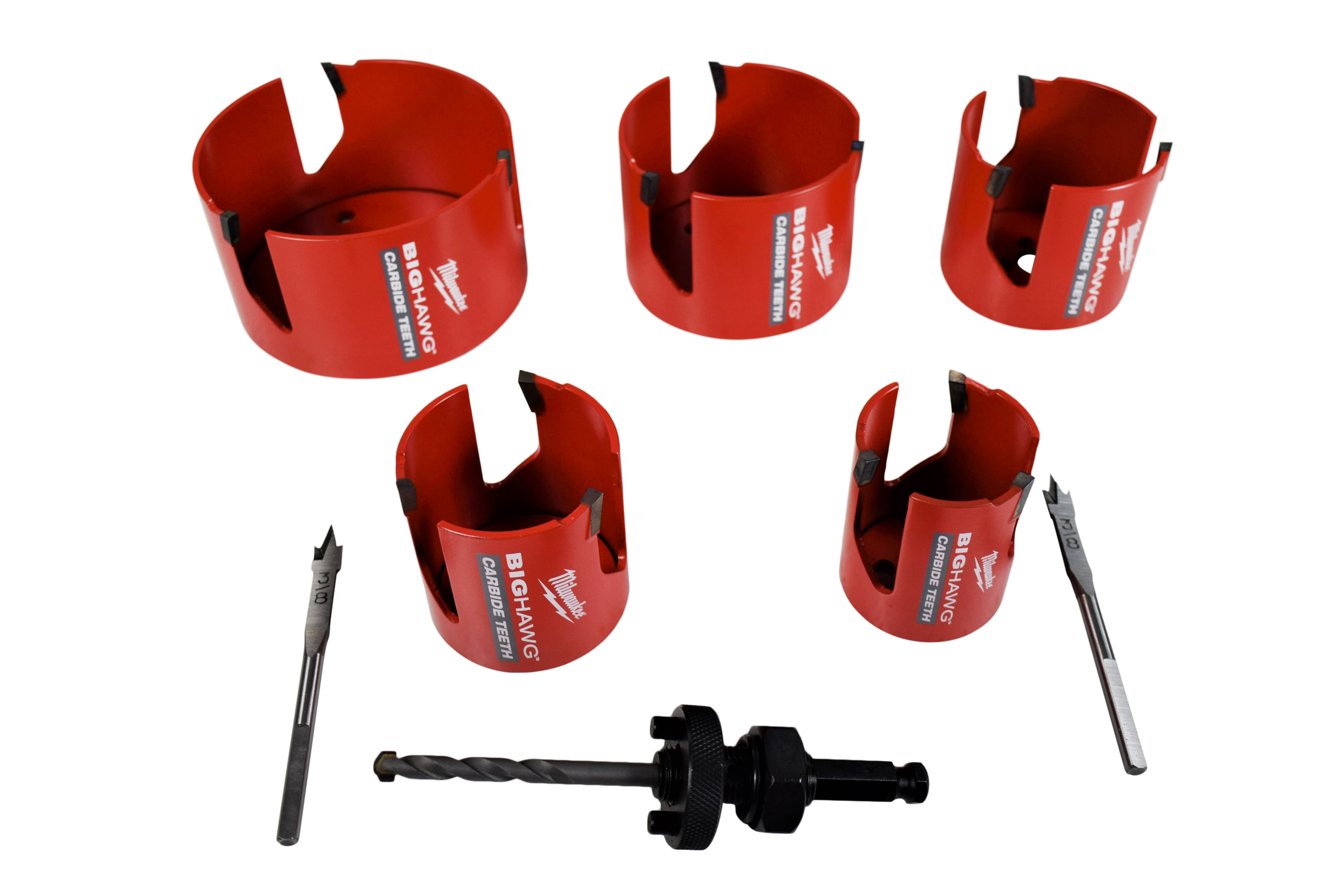 Milwaukee 49-56-9295 BIG HAWG Carbide Hole Saw Kit (9-Piece) with PACKOUT  Case