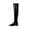 Black, variant on Puntoco Women Winter Boots Clearanc Fall/Winter Candy Low Heel Patent Leather Side Zip Tall Over-the-Knee Boots Yellow 9.5(43)