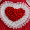 thumbnail image 5 of CAICJ98 Baby Girl Clothes Suspender Skirt Long Sleeve Newborn Ruffled Romper Baby Girl Dress Fall Outfits Infant Girls Gifts Red,Size 12-18 Months, 5 of 7