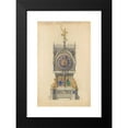 thumbnail image 2 of Lucien Falize 13x18 Black Modern Framed Museum Art Print Titled - Design for Enameled Clock (ca. 1882), 2 of 5