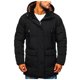 thumbnail image 5 of Gibobby Chamarra acolchada para hombre Chamarra de Invierno con Capucha para Hombre, chamarra cortavientos ligero para hombre(Negro,G), 5 of 5