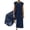 Navy, variant on Lovskoo 2024 Cotton Linen Jumpsuits for Women Dressy Casual Plus Size Zipper Jumpsuit Summer Short Sleeve Crewneck Elastic Waist Long Rompers Brown