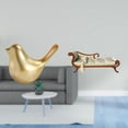 thumbnail image 2 of Figura de pájaro dorado, estatua decorativa para el hogar, escultura de pájaro para sala de estar, oficina, repisa, regalos de inauguración de la casa, 2 of 8