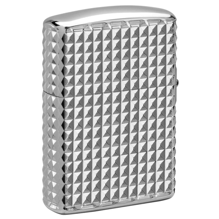 Zippo Lighter: Armor MultiCut Geometric Diamond Design - High