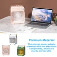 thumbnail image 4 of Kearding Humidificador de bajo ruido para aire acondicionado USB DC5.0V/1.0A, purificador de evaporación de tanque de agua, ventilador, Electrodomésticos Blanco, 4 of 6
