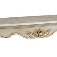 thumbnail image 3 of Joss 58 Inch Console Table, Genuine Marble Top, Antique White, Champagne, 3 of 5