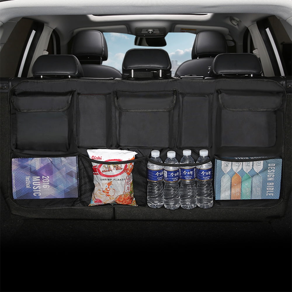 Car Boot Organiser tidy Back Seat Storage Bag Hanging Pocket Accessories Large 