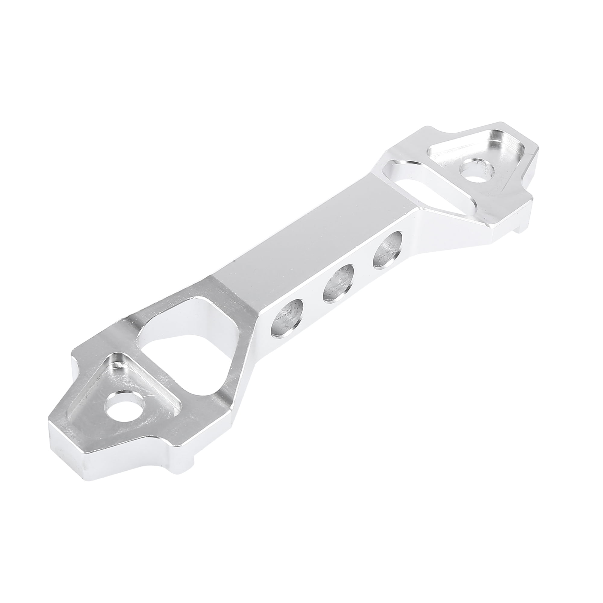 Aluminum Alloy Car Battery Clamp Battery Hold Down Kit Car Battery Fixed Bracket Silver Tone