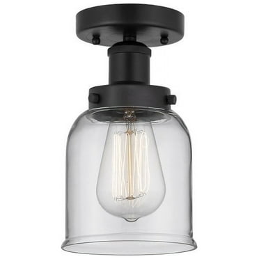 Innovations Lighting - Bell - 1 Light Semi-Flush Mount In Industrial Style-8.25