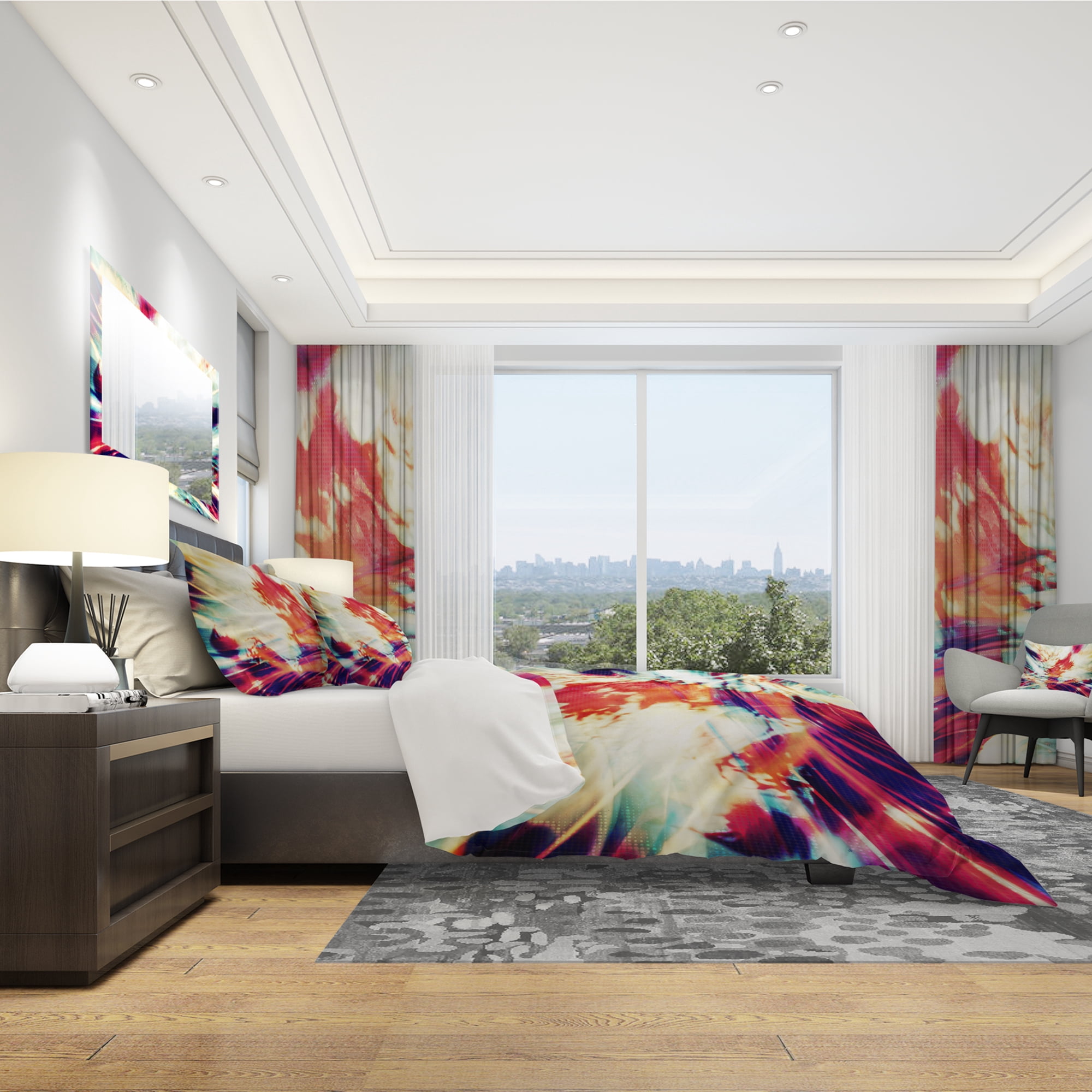 Designart 'Winds of The World' Modern & Contemporary Duvet Cover Set