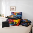 thumbnail image 6 of Homewish Colorful Tornado Twin Bedding Sets 7-Piece for Boys Girls,Gradient Starry Sky Bedding Comforter Set Microfiber,Chic Flowers Jungle Breathable Sheet Sets,Luxury Bedroom Decor,Reversible, 6 of 8
