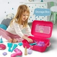 thumbnail image 3 of Rirool Girls Beauty Salon Toy Set - Pretend Play Hair Stylist Kit with Hair Dryer, Makeup & Accessories - Princess Birthday Gift for Ages 3+, 3 of 7