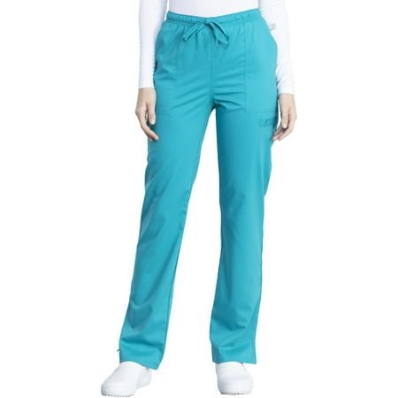 

Cherokee Workwear Revolution Tech Women s Scrubs Pant Mid Rise Straight Leg Drawstring WW041AB