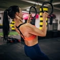 thumbnail image 4 of Gymnastic Rings 28mm ABS Gym Rings with Adjustable Strap for Home Gym Fitness Body Strength and Muscular Bodyweight Training, 4 of 8