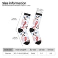 thumbnail image 2 of Hirioo Sea Horse And Corals Pattern Adult Middle Tube Socks Breathable Sock Non-Pilling,Contrasting Color Design, 2 of 6