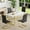 Table + Black gold legs *4, variant on JUFU 5 Piece Dining Table Set for 4, 55" White Rectangular MDF Table with Gold Metal Legs and 4 White PU Upholstered Chairs, Elegant Dining Set for Small Spaces