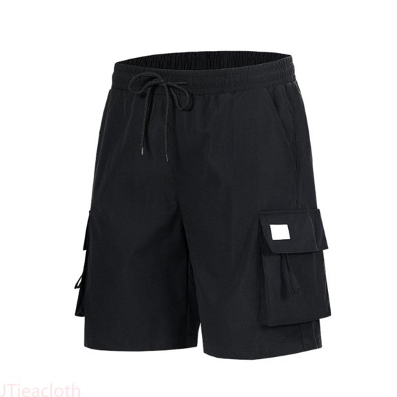 JTieacloth Men's Cargo Shorts Outdoor Casual Workout Gym Hiking Comfortable Lightweight Breathable Durable Stretch Fabric Utility Pocket Style Mens Cargo Shorts Black