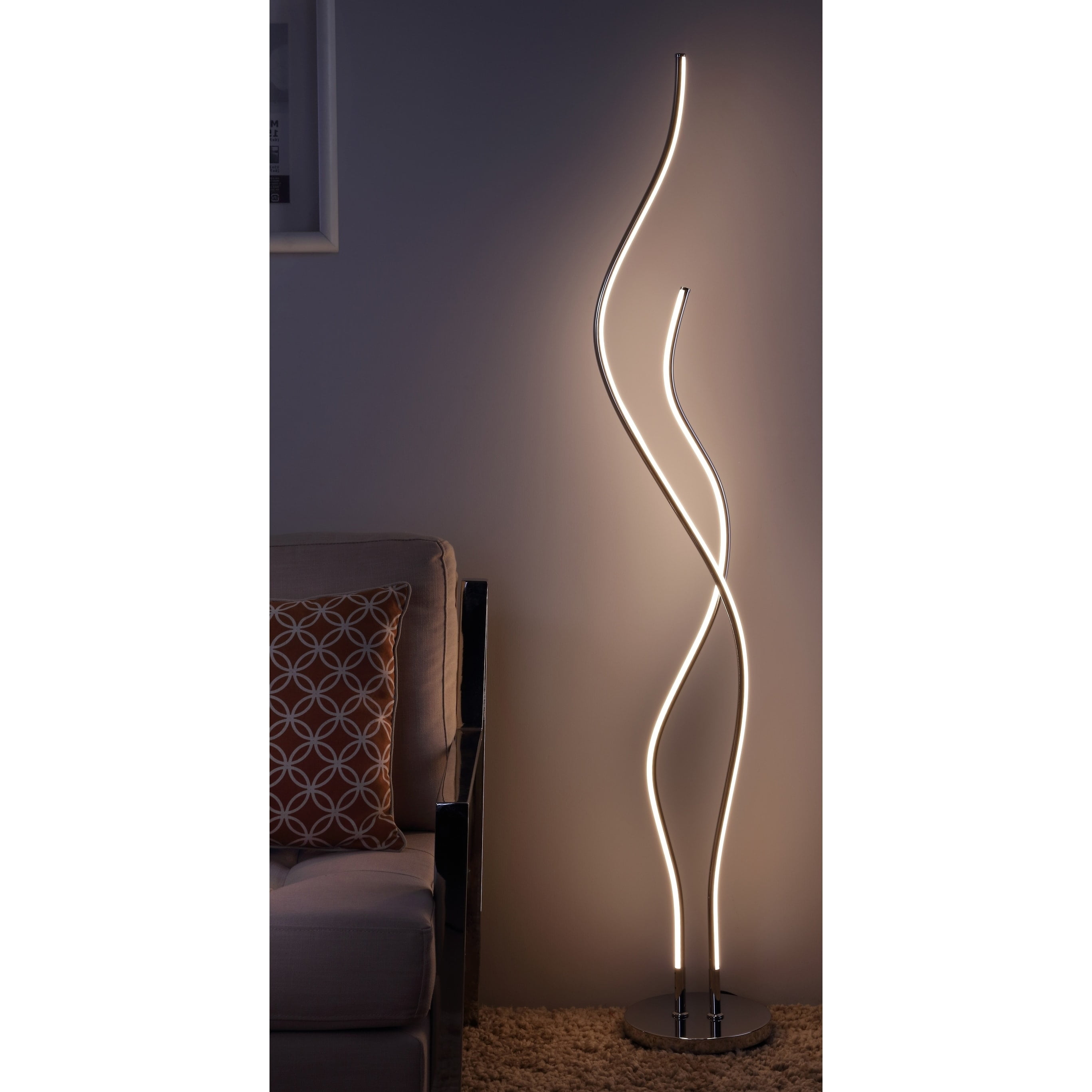 64" Modern Floor Lamp LED Integrated Vintage/Elegant Floor Lamp in