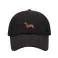 thumbnail image 3 of Sun Hats for Women Women Cartoon Dachshund Embroidery Denim Baseball Cap Outdoor Couple Hat Black One Size, 3 of 4