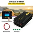 thumbnail image 5 of VEVOR Power Inverter 1250W Modified Sine Wave Inverter DC12V to AC120V Car Converter with USB Port LCD Display Remote Controller LED Indicator AC Outlets Inverter for Car RV Truck Boat Travel Camping, 5 of 9