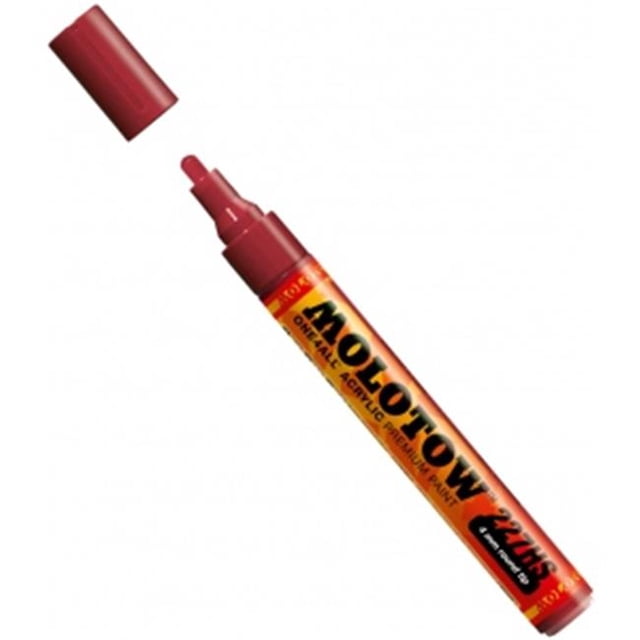 Molotow M227204 Marqueur de Pompe en Acrylique à Pointe Ronde de 4 mm, Bourgogne
