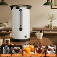 thumbnail image 3 of Commercial Coffee Urn – 120 Cup Double Wall Stainless Steel Percolator, Large Capacity Hot Water & Coffee Dispenser, Quick Brewing, Easy Clean, For Catering, Events, Buffets – Size: 18L, 3 of 8