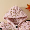 thumbnail image 5 of Hpgjzj Infant Girls Ruffle Long Sleeve Warm Waffle Coat Baby Girls Hooded Trench Coat Single Breasted Dress Coats, 5 of 7