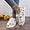 White, variant on Women's fashion Halloween shoes pumpkin print canvas low-top sneakers, thick-soled slip-on flat loafers for girls