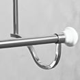 thumbnail image 4 of InterDesign York Over The Shower Door Towel Rack, White/Chrome, 4 of 6