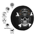 thumbnail image 6 of LNWH Skeleton Soldier Decoration Art Pattern Waterproof Spare Tire Cover, Universal Spare Tire Wheel Covers 15 inch, 6 of 8