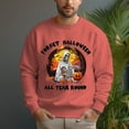 thumbnail image 6 of Men's 330g 100% Cotton Halloween Pattern Dropped Shoulder Crew Neck Sweatshirt, 6 of 15